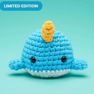 New Bjørn The Narwhal The Woobles Crochet Kit